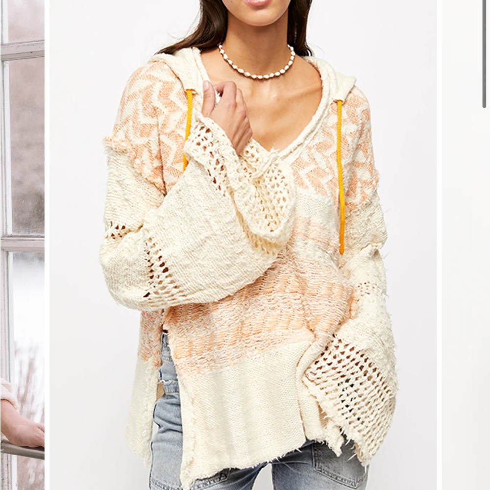 Free People Coastline Hoodie, size L